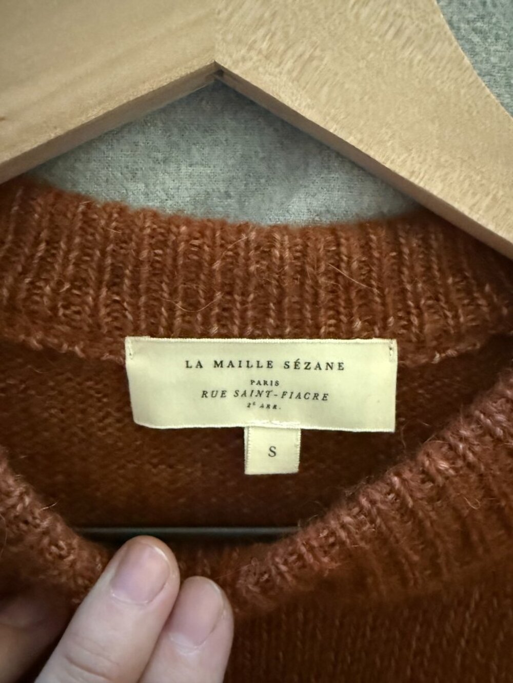Sezane Samuel Jumper (Vest) Mahogany - Size Small - EUC! - Picture 3 of 8